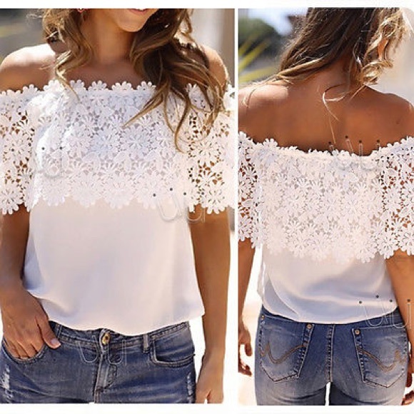 🎉NEW ARRIVAL ⁉️POPULAR SEXY FEMININE LACE TOP - Picture 5 of 5